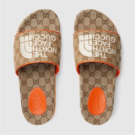 gucci the north face slides|north face gucci boots price.